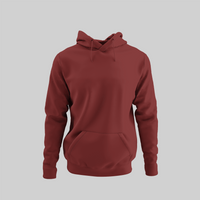 Plain Maroon Unisex Classic Hoodie