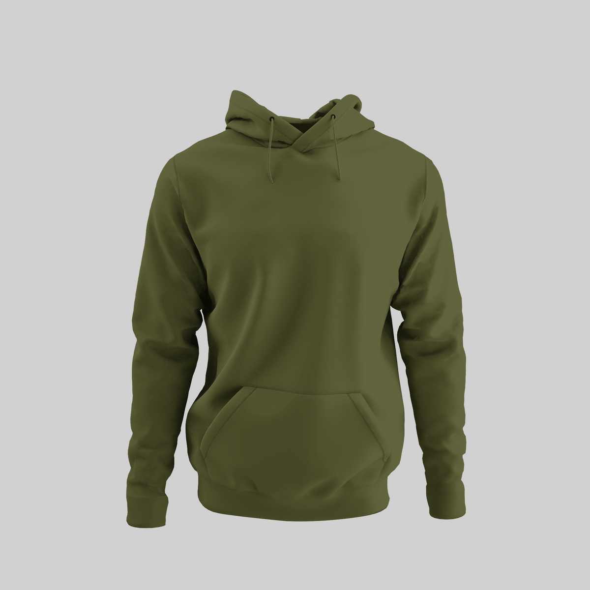 Plain Green Unisex Classic Hoodie