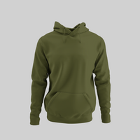 Plain Green Unisex Classic Hoodie