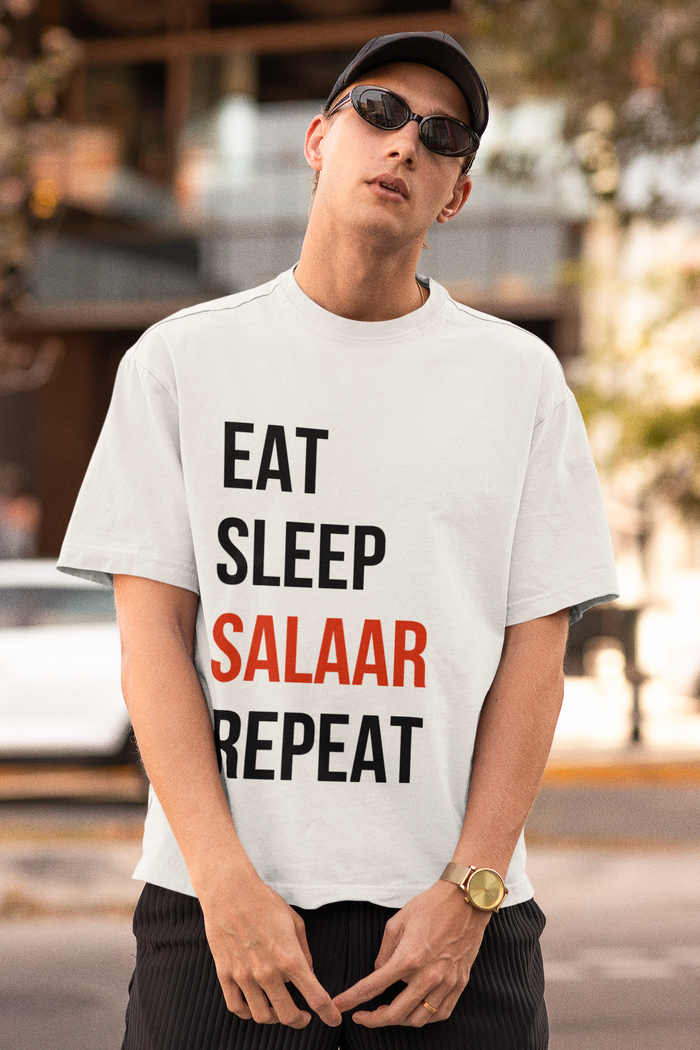 Eat Sleep Salaar Repeat Oversized T-shirt